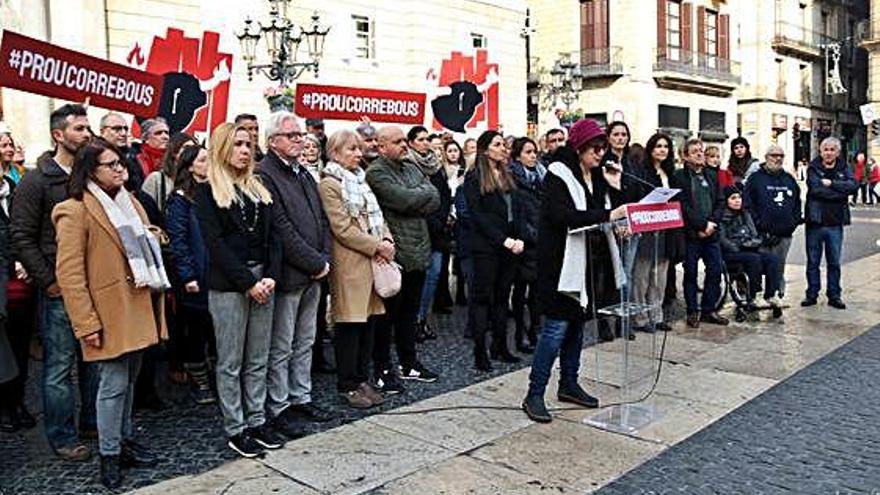 Protesta contra els correbous, el 15 de gener a la plaça de Sant Jaume