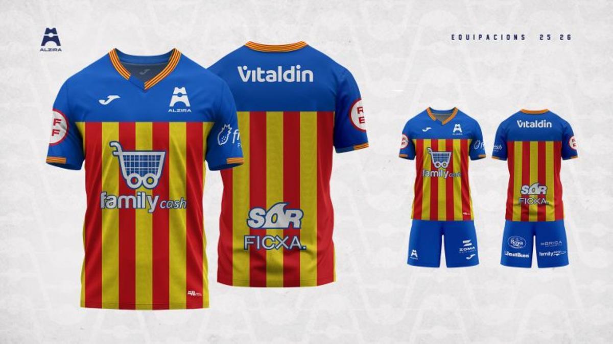 Camiseta con los colores de la Senyera.