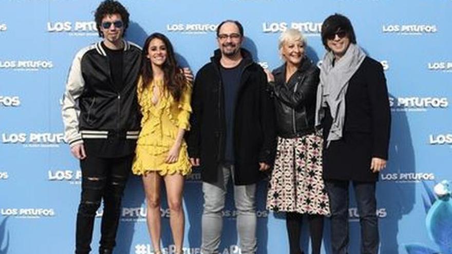 Los actores en la presentación de la película