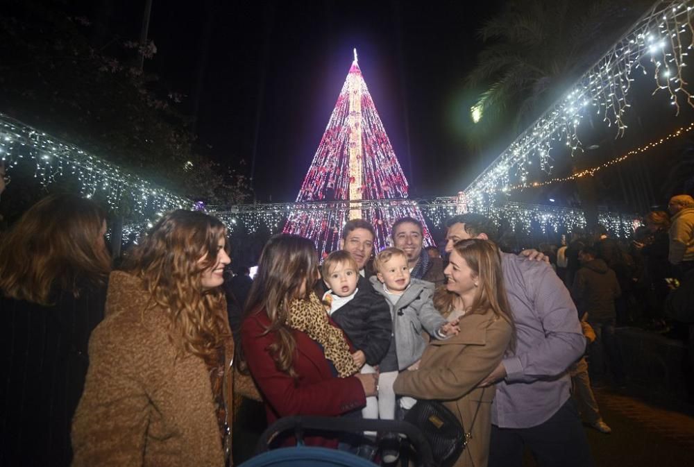 Encendido del árbol de la Circular en Murcia