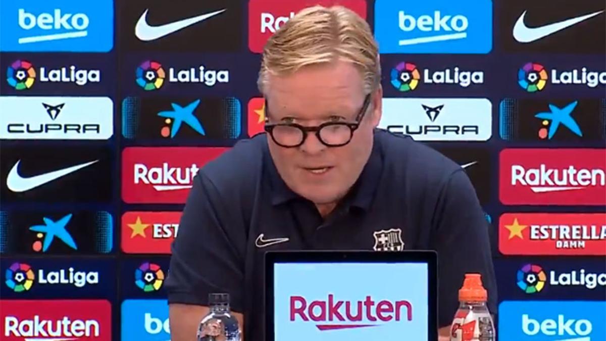 Koeman, ante los medios