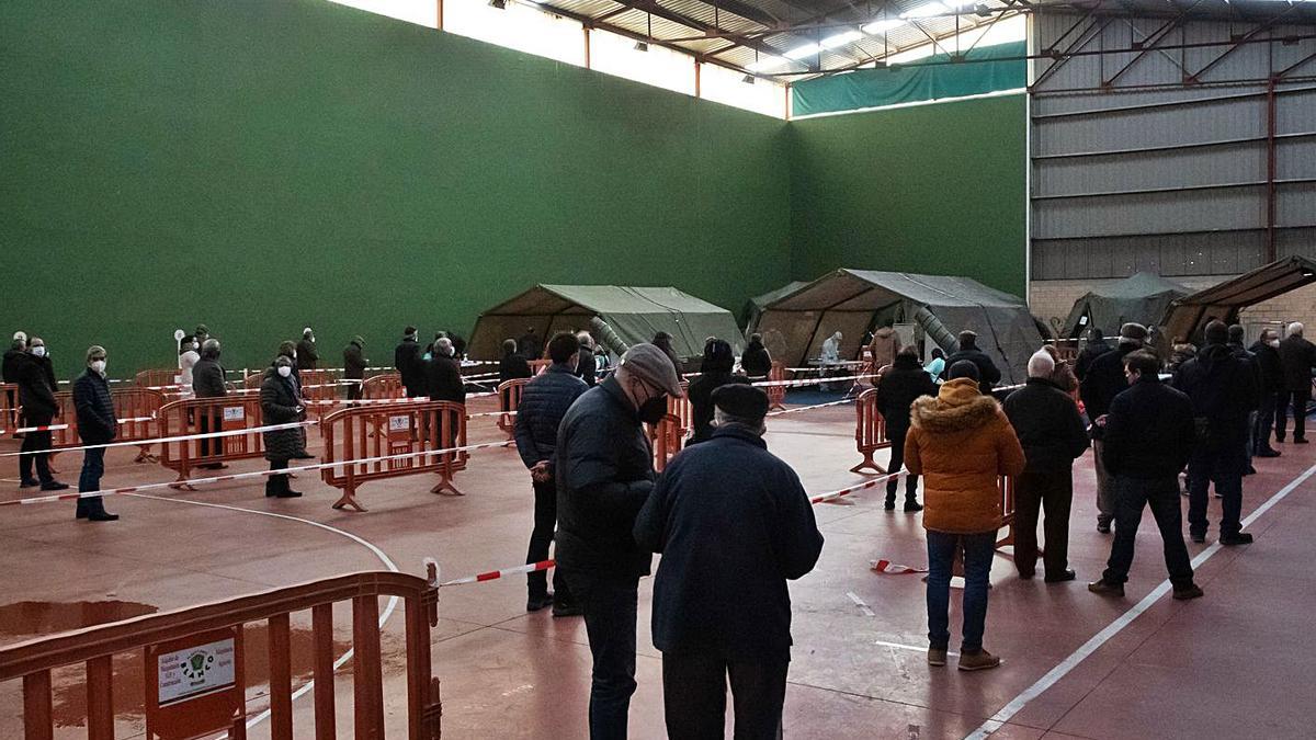 Pruebas realizadas en el cribado masivo realizado el pasado fin de semana en la Ciudad Deportiva. | J. L. Fernández