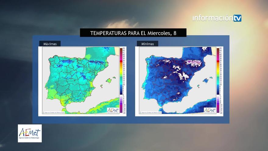 El tiempo en Alicante: los termómetros caen por debajo de los 0ºC y dejan las primeras heladas