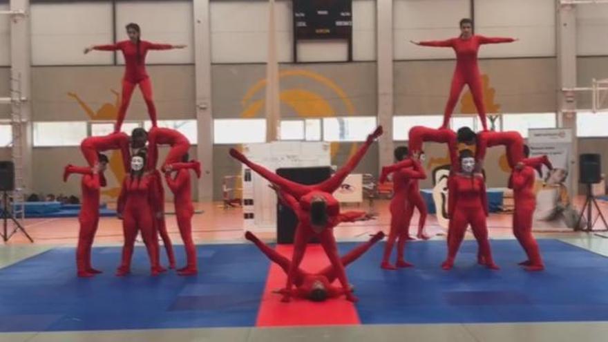 Concurso de acrosport del colegio San Roque de València