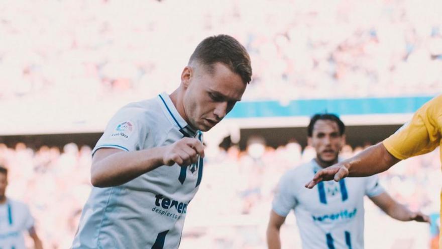 Borja Garcés, du rante el derbi contra Las Palmas. | | CD TENERIFE