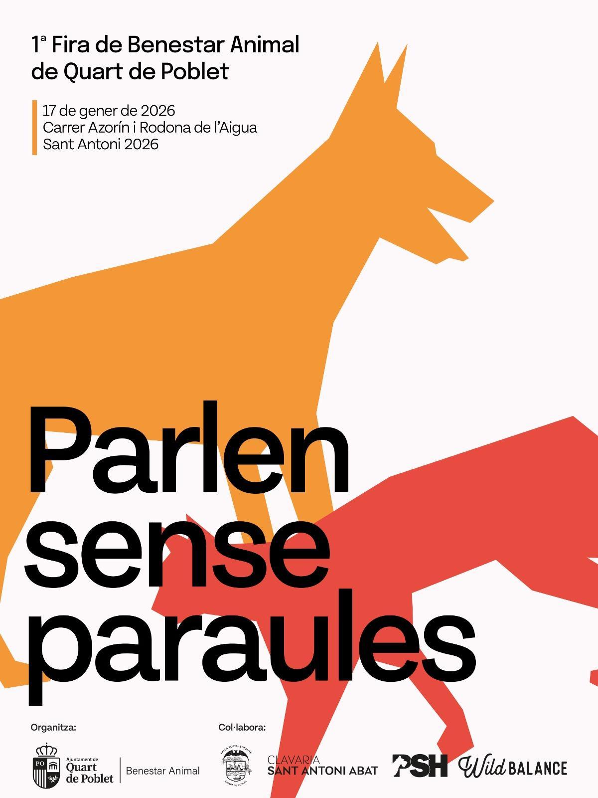 Cartel de la Feria de Bienestar Animal de Quart de Poblet