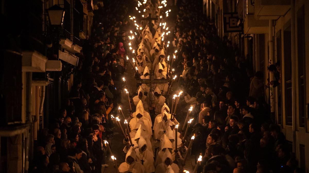 Procesión de la Buena Muerte durante el Lunes Santo de la Semana Santa de Zamora