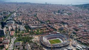 Una imagen aérea del nuevo Spotify Camp Nou.