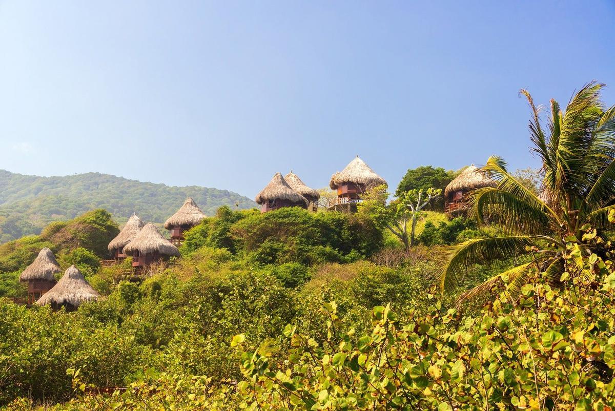 Cabañas rústicas en Tayrona