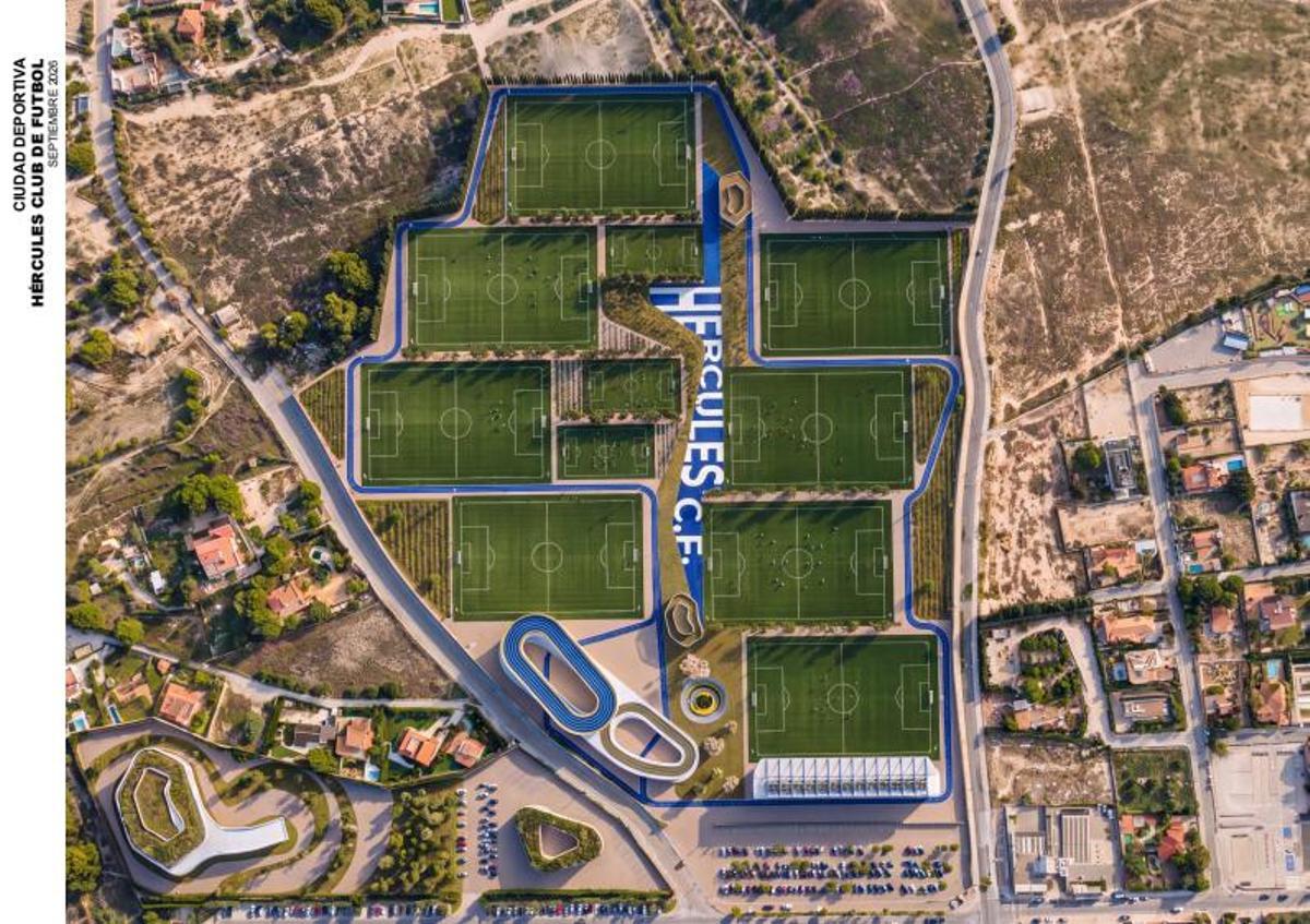 Las imágenes del anteproyecto de la nueva Ciudad Deportiva del Hércules CF