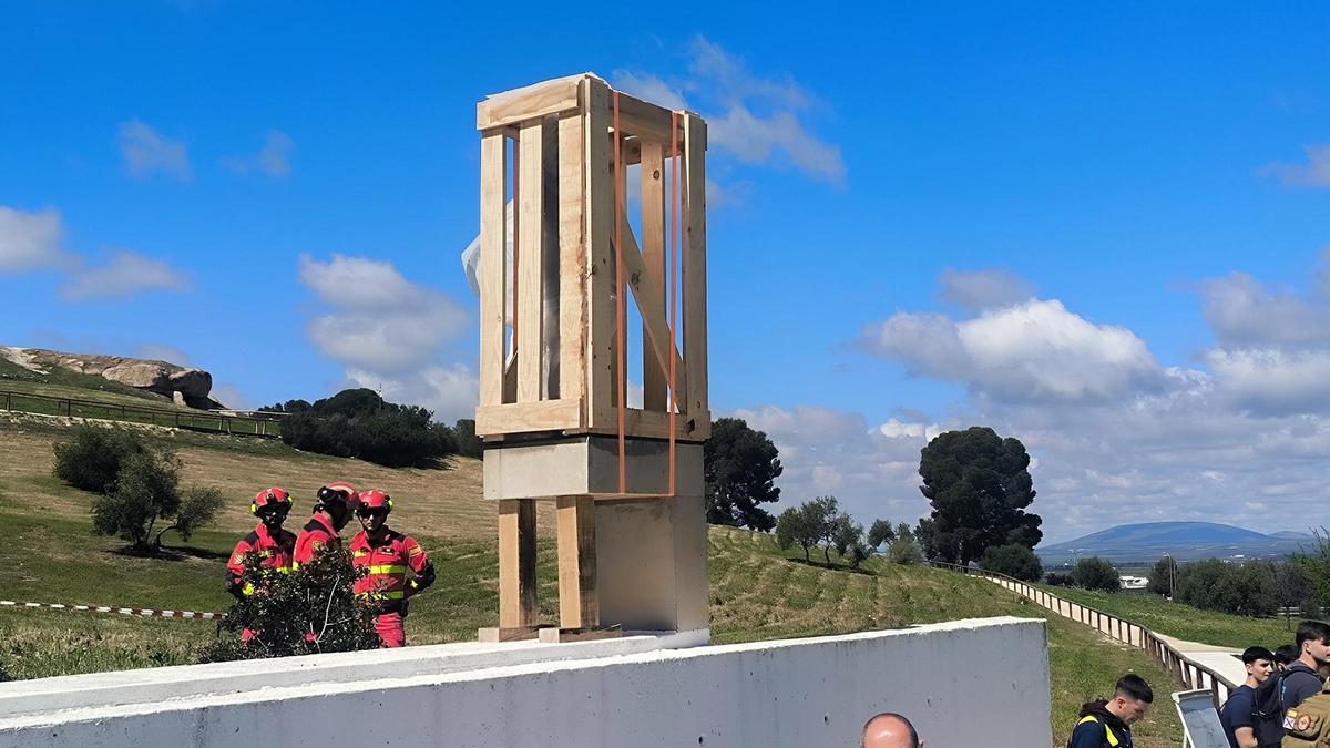 Los Dólmenes de Antequera acogen un simulacro de evacuación de bienes culturales
