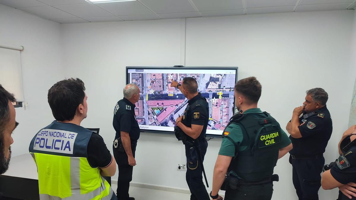 Operativo de seguridad desplegado en San Pedro del Pinatar.