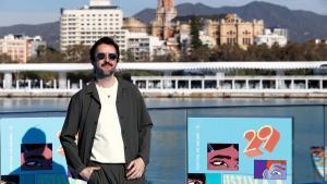 Julián López, en el photocall del Muelle Uno