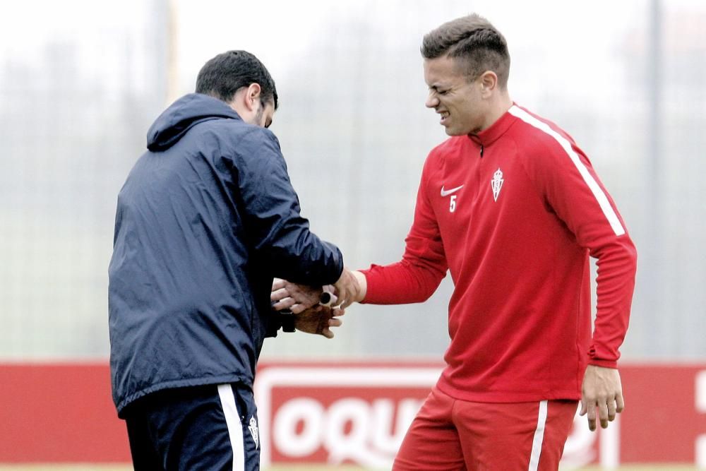 Entrenamiento del Real Sporting