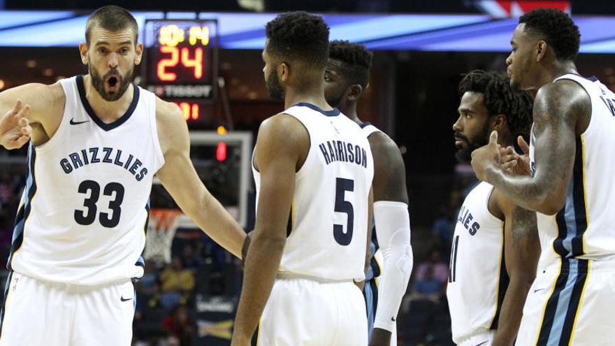 Marc Gasol lidera a los Grizzlies.