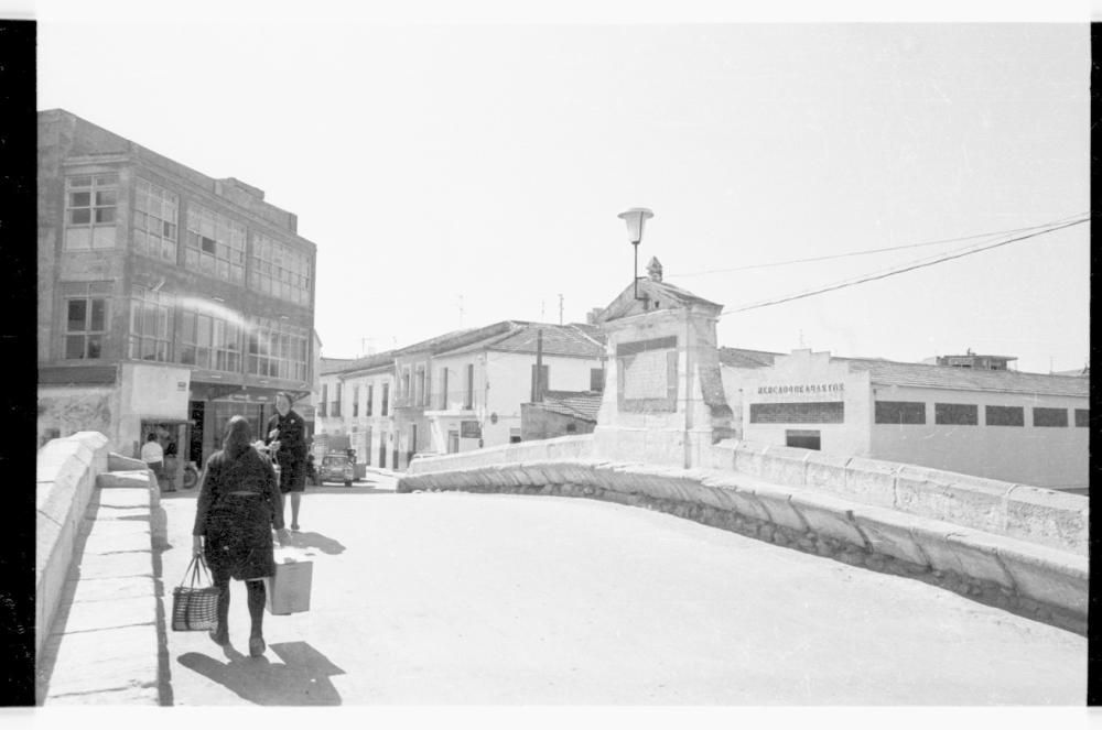 El río Segura a su paso por Rojales en 1970