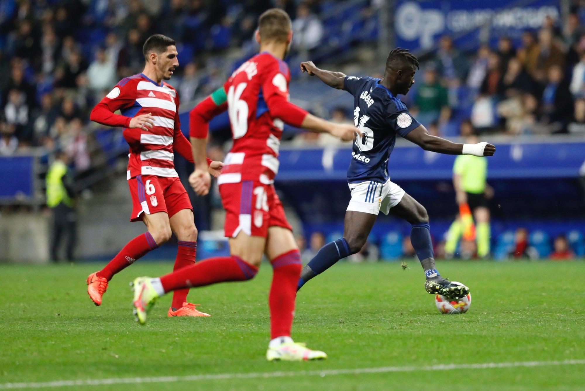 En imágenes: así fue la victoria copera del Oviedo ante el Granada