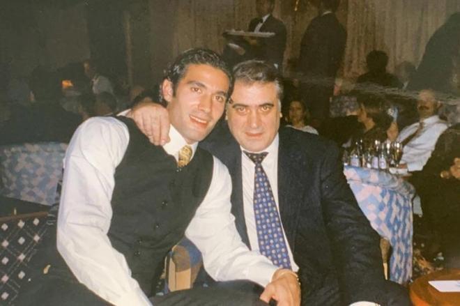 Lorenzo Sanz con su hijo Fernando Sanz.