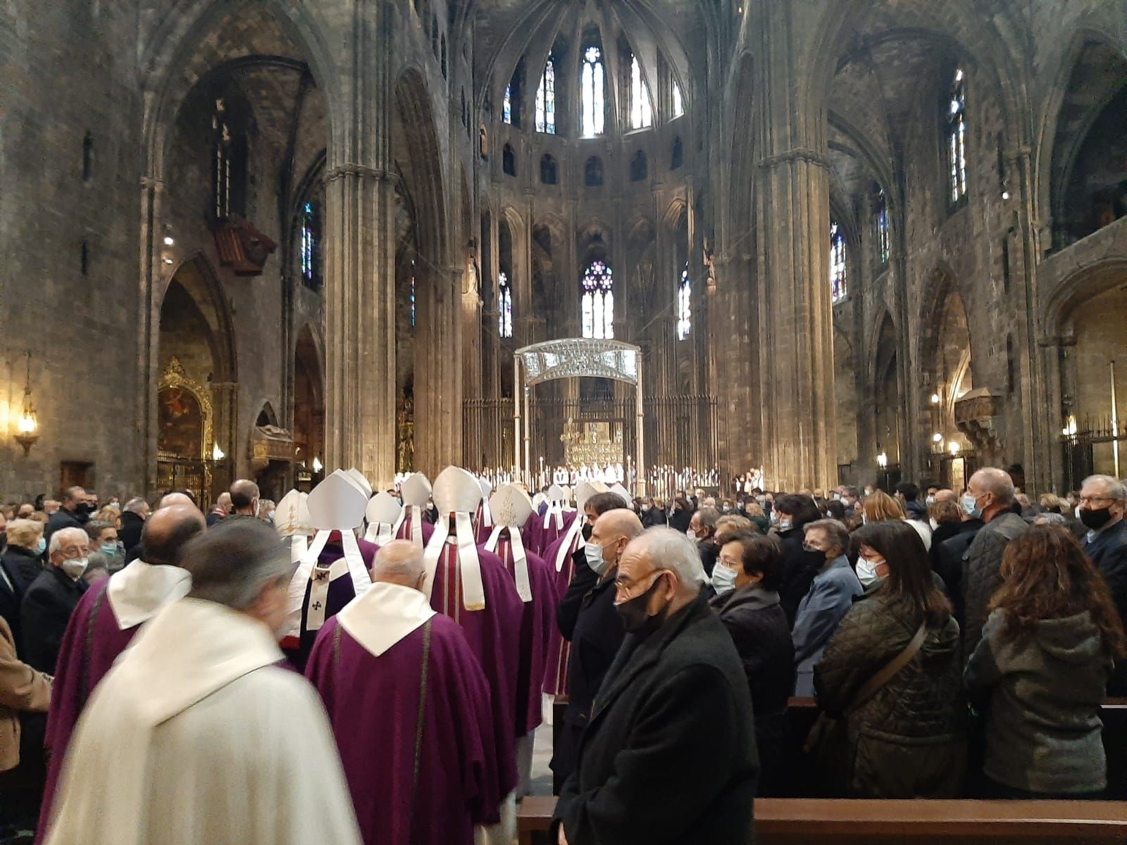 La Catedral de Girona s'omple per acomiadar Francesc Pardo