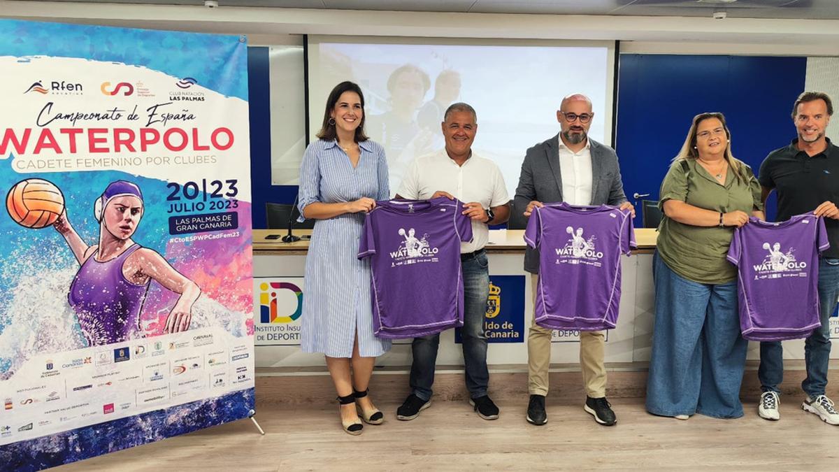 Presentación del Campeonato de España de Waterpolo en categoría cadete, que se celebrará en Las Palmas de Gran Canaria.