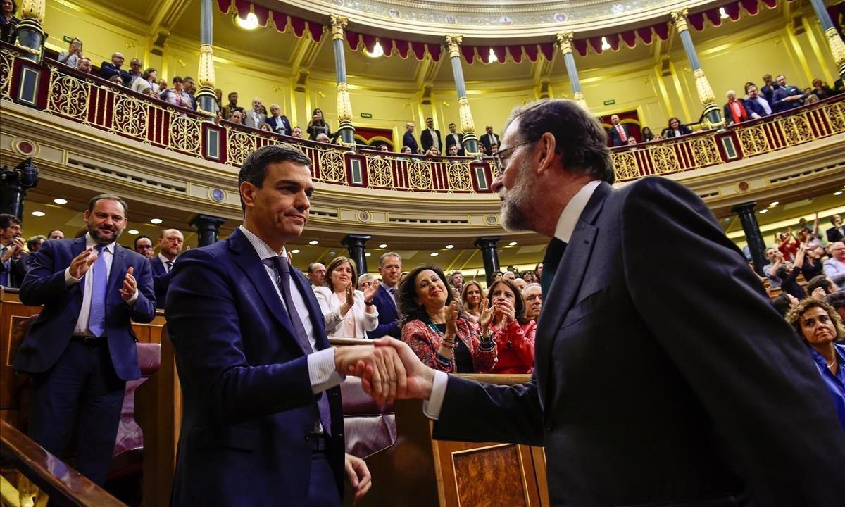 Rajoy pierde la moción de censura, el 1 de junio del 2018.