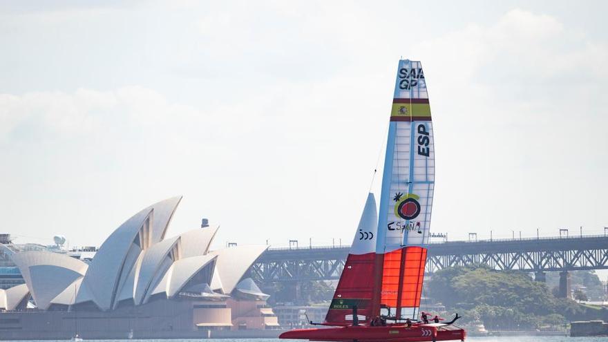 El Sol de Miró español, en aguas de Sidney. // media@sailgpesp