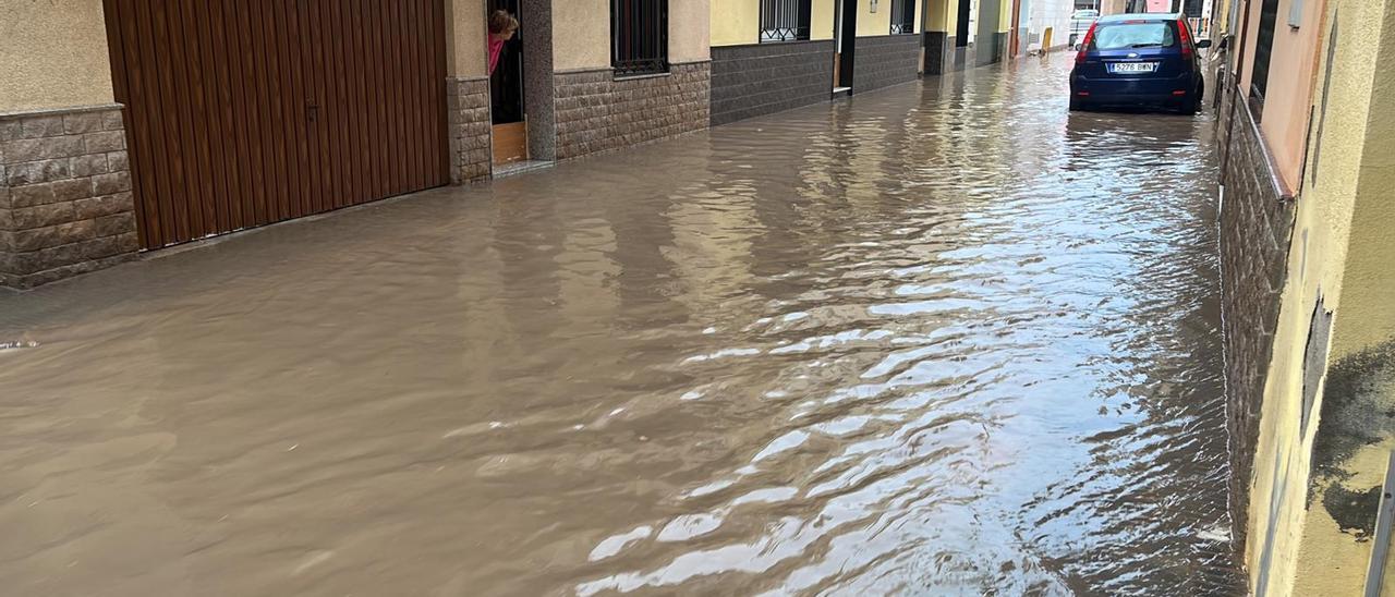 Inundaciones este viernes en Nules.