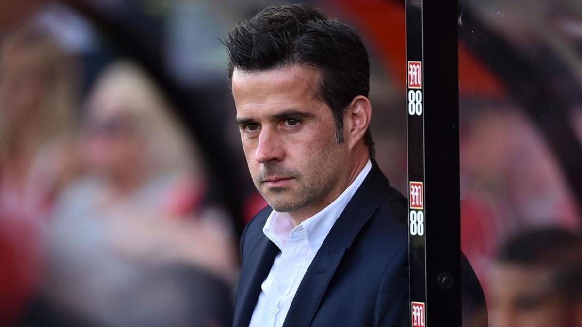 El entrenador del Everton, Marco Silva, durante un partido contra el Bouremouth