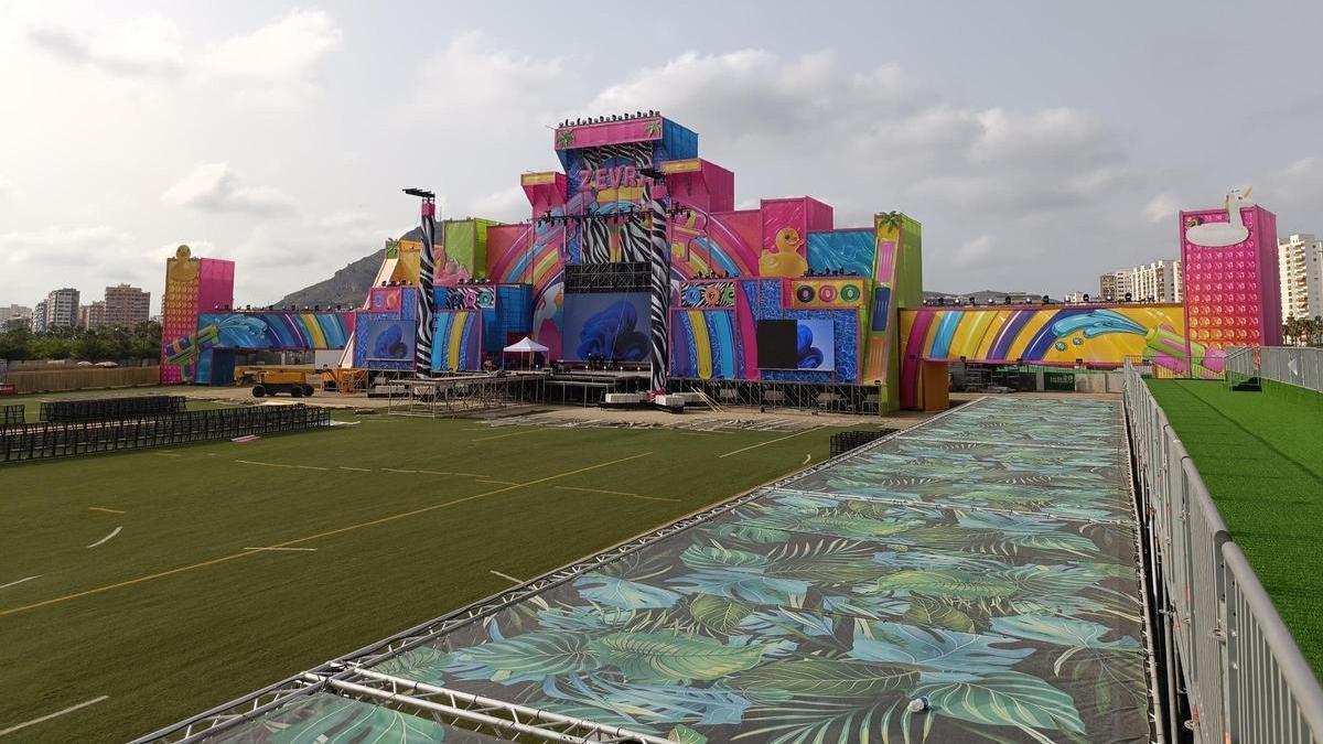 El escenario principal del festival, el Mainstage Negrita.