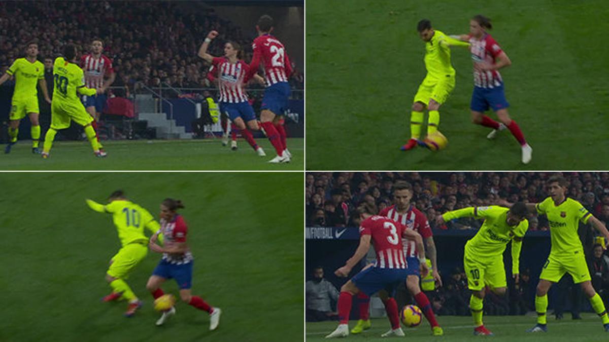 Las imágenes nunca vistas del estratosférico regate de Leo Messi: control imposible, caño de espaldas...