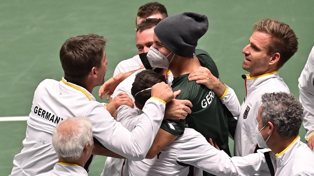 La selección alemana celebra el pase a semis