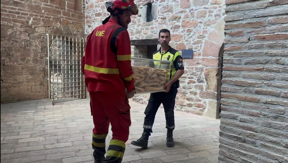 En imágenes | Así fue el traslado de los bienes del Monasterio viejo de San Juan de la Peña