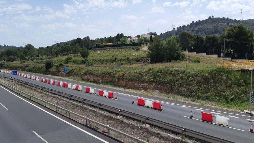 Inician la instalación de barreras acústicas junto a la CV-10 en Borriol