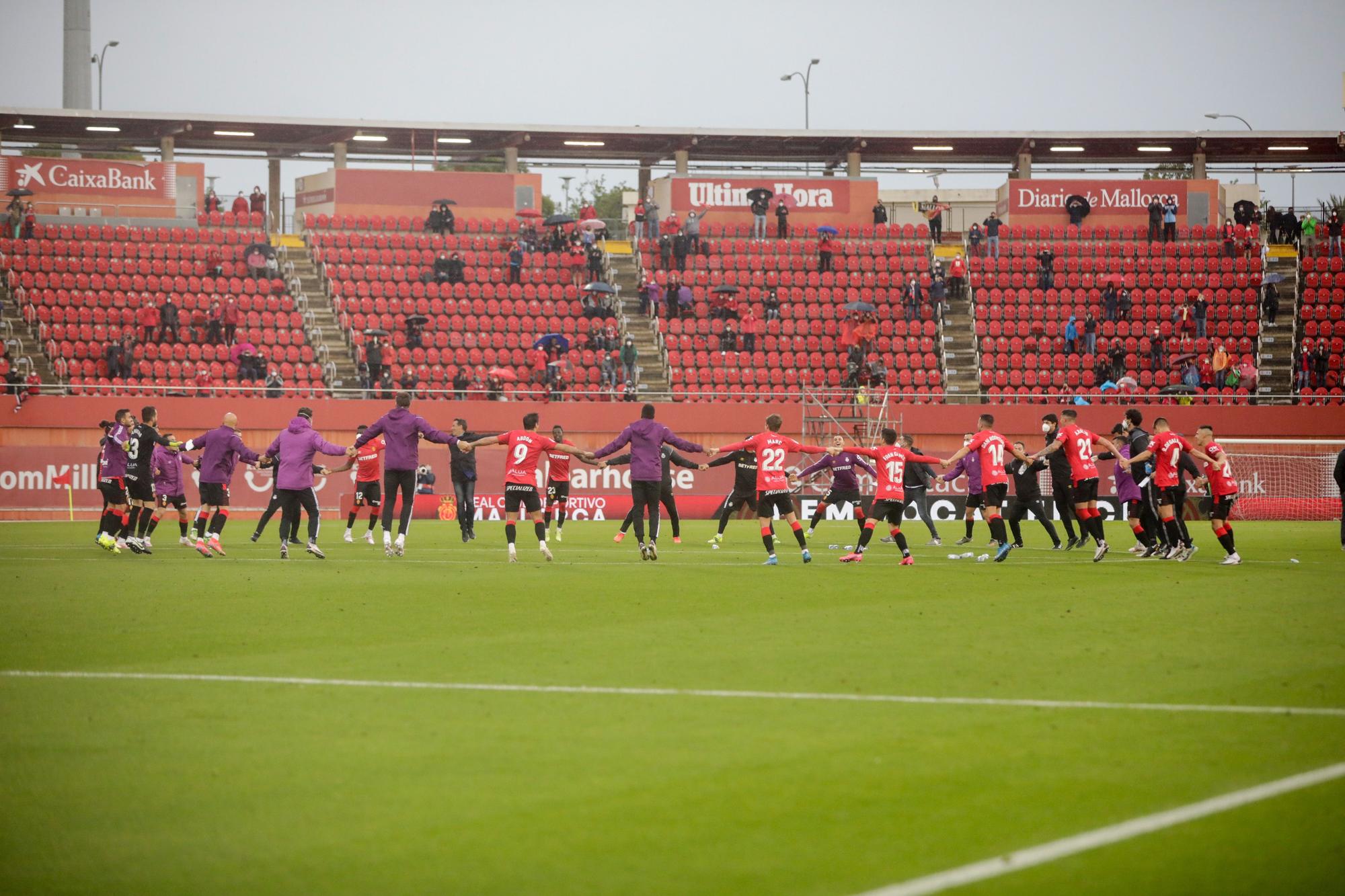 Así ha sido la celebración del ascenso del Mallorca en Son Moix