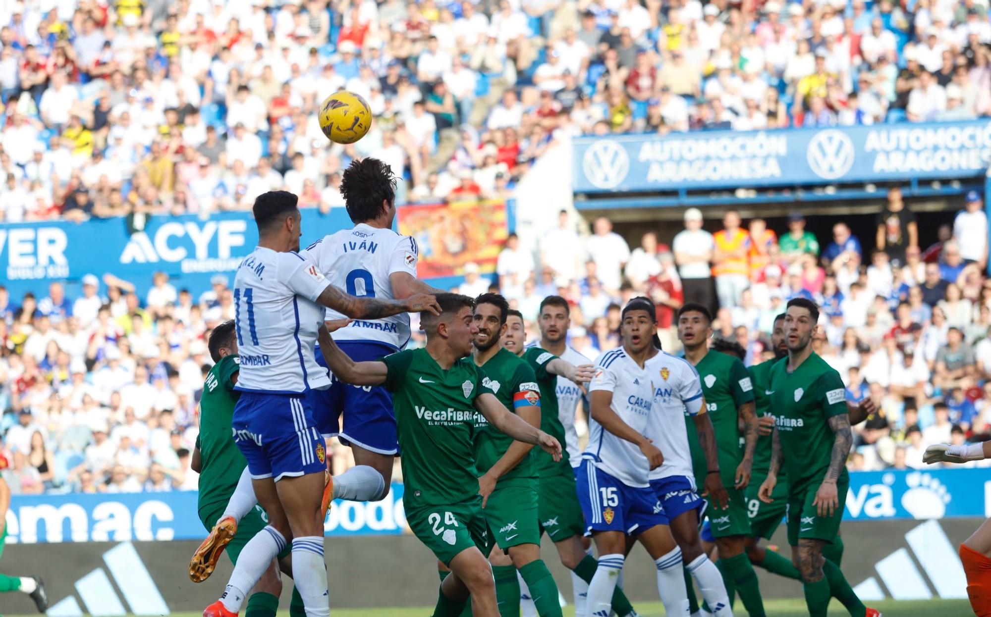 Real Zaragoza - Elche, en imágenes