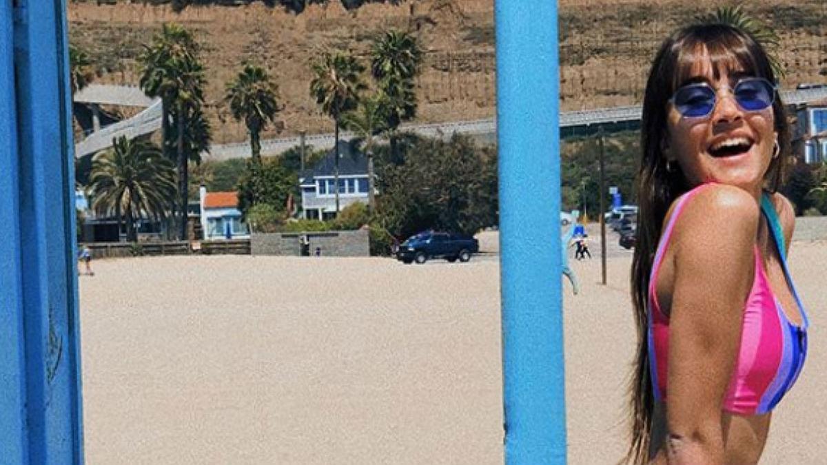 Aitana Ocaña ha vuelto a subir la foto en bikini en una playa de California por la que recibió algunas críticas.