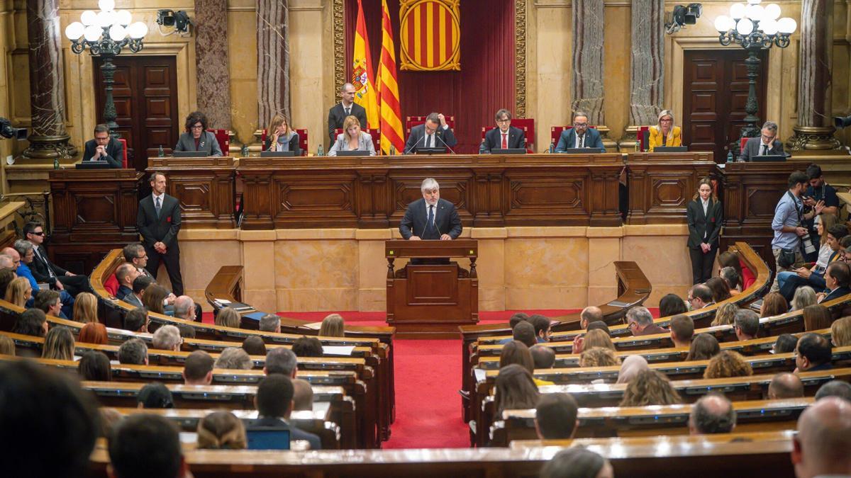 Pleno del Parlament.