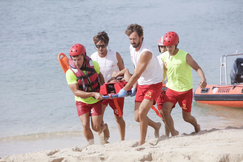 Los socorristas han rescatado a 47 personas en las playas de Palma