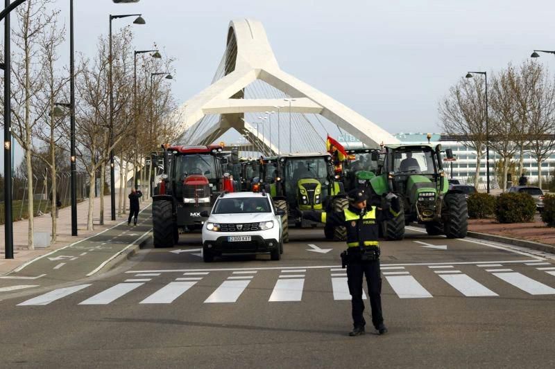 Tractorada en Zaragoza