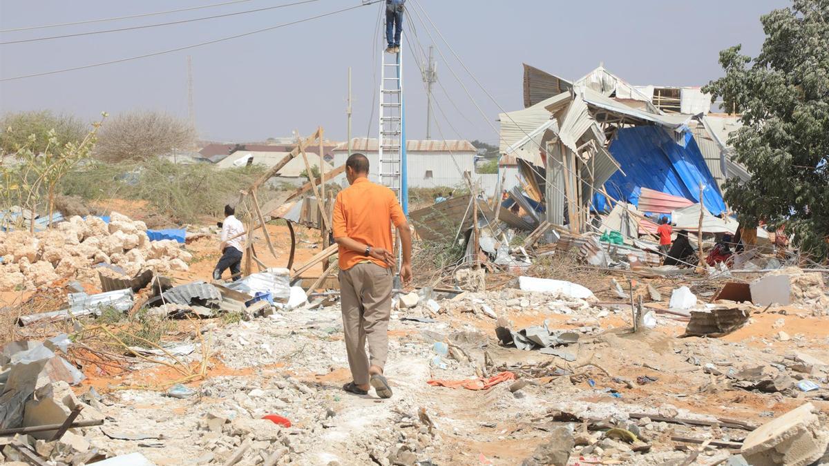 Imagen de archivo de un atentado en Somalia.