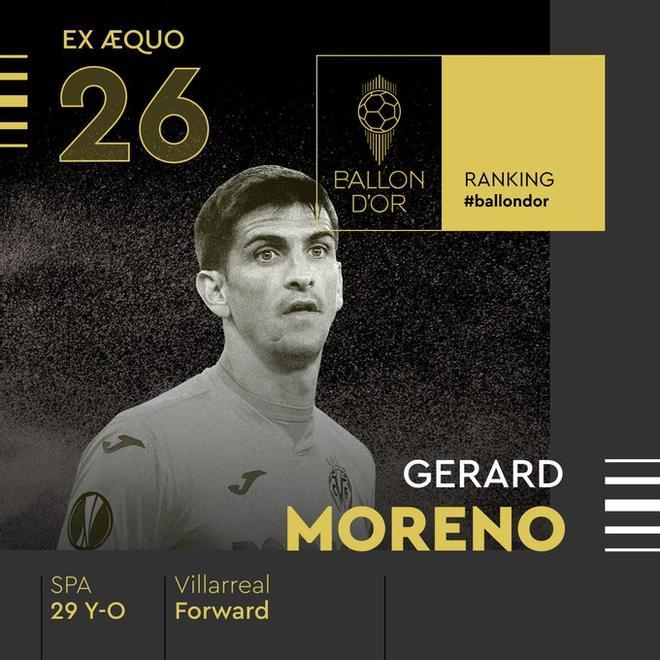 26 - Gerard Moreno (Balón de Oro)