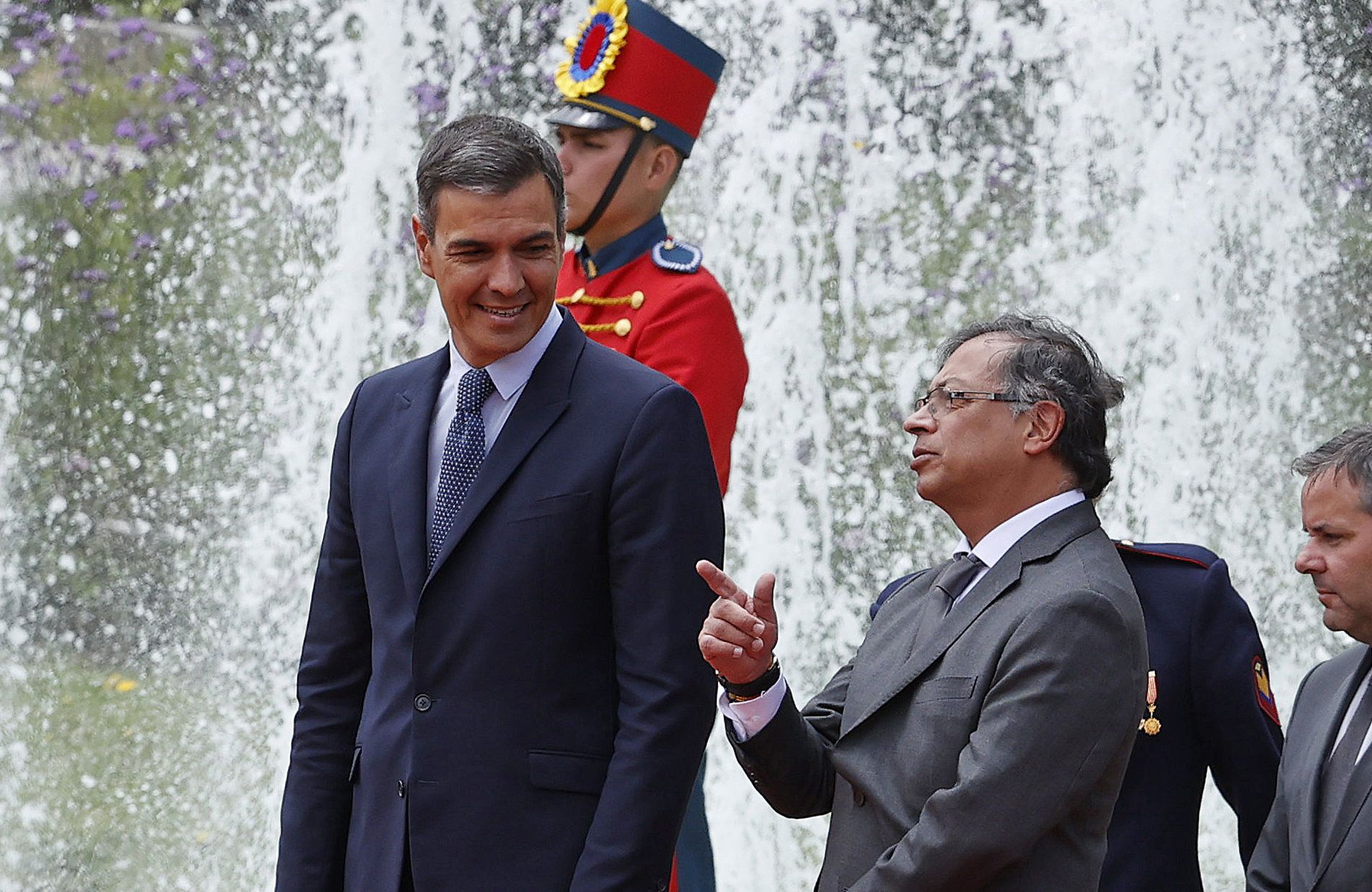 Pedro Sánchez junto al presidente de Colombia, Gustavo Petro, en la visita del presidente española a Latinoamérica este verano.