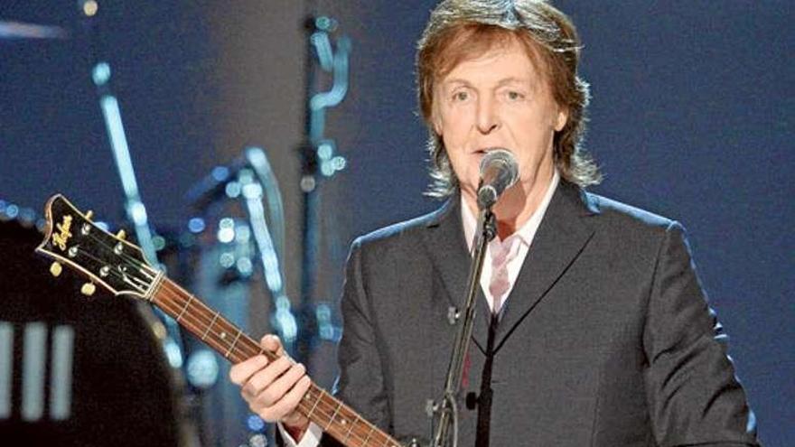 Paul McCartney en uno de sus conciertos.