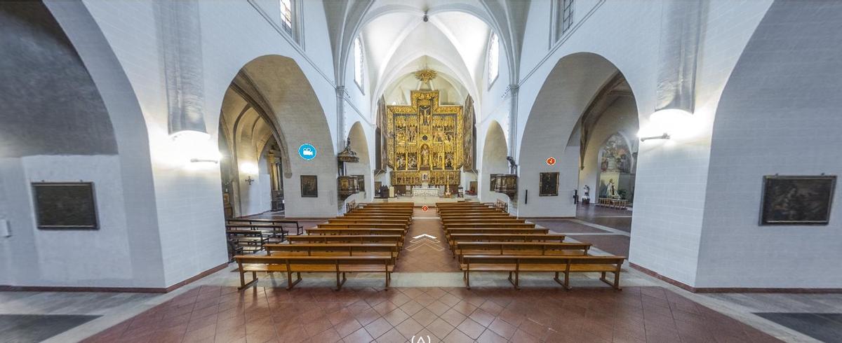 Una imagen de la visita virtual a la iglesia de San Pablo de Zaragoza.