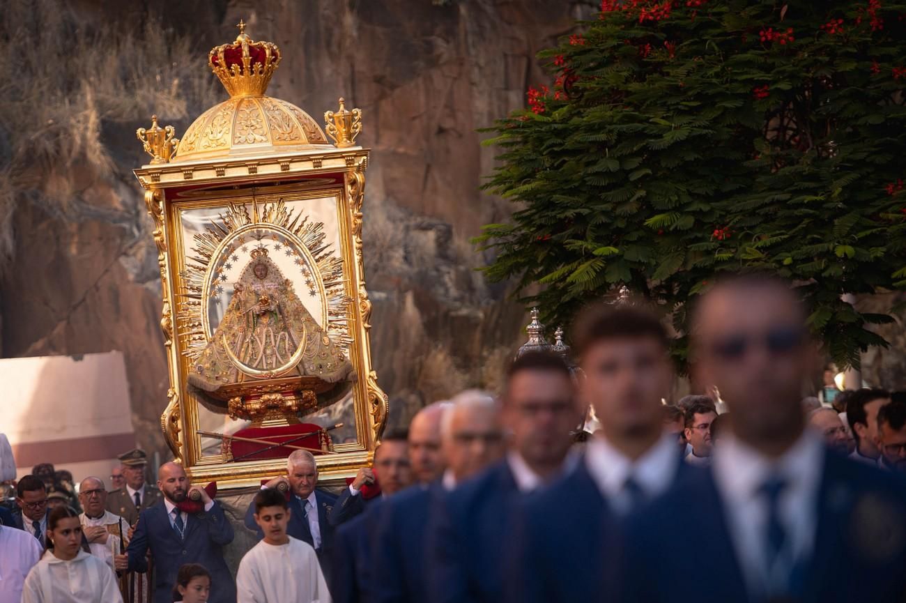 Bajada de la Virgen de las Nieves, en imágenes