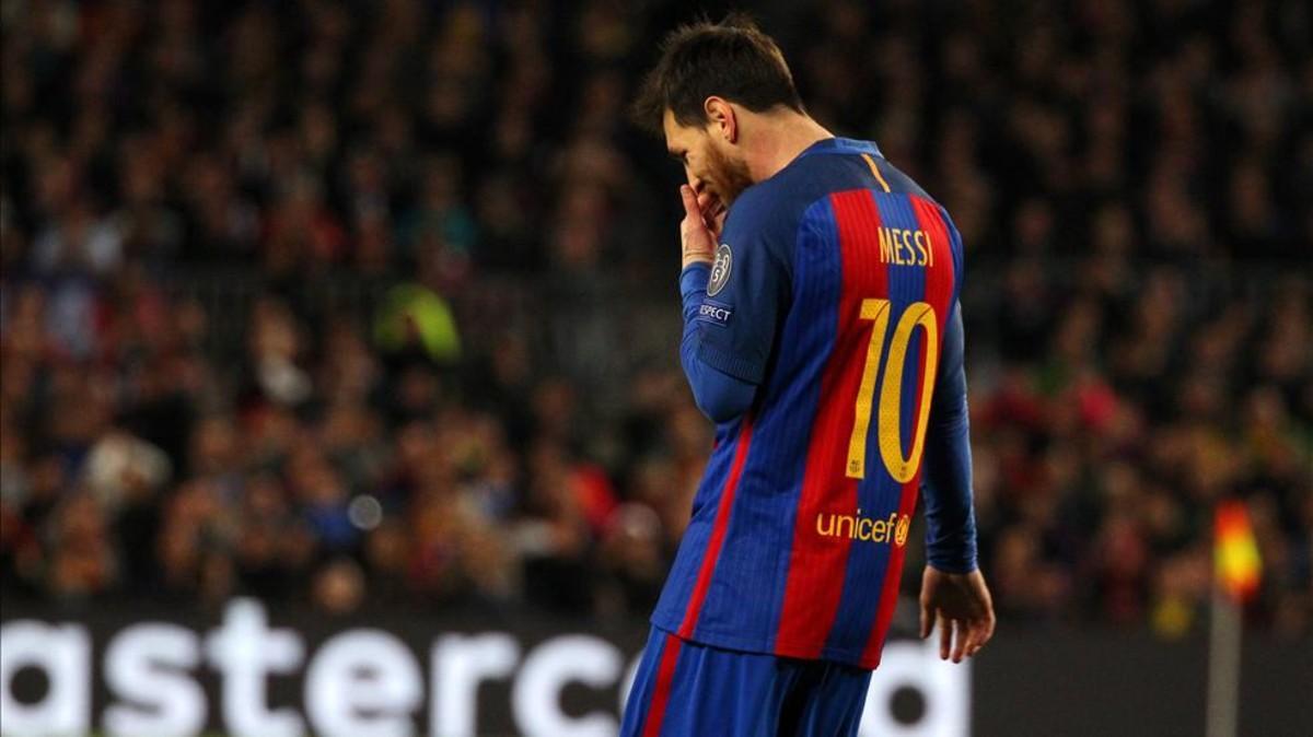 Messi, desolado