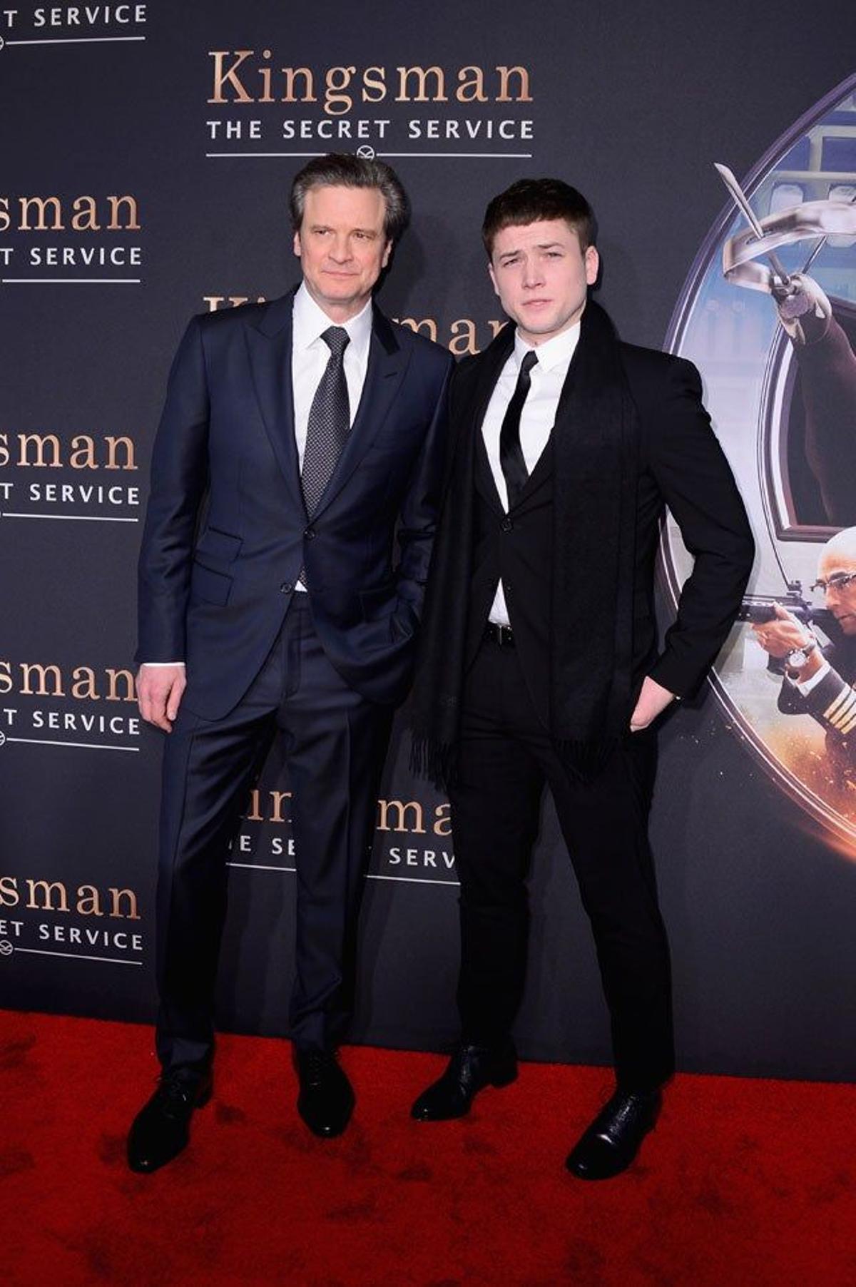 Premiere Kingsman en Nueva York: Colin Firth y Taron Egerton