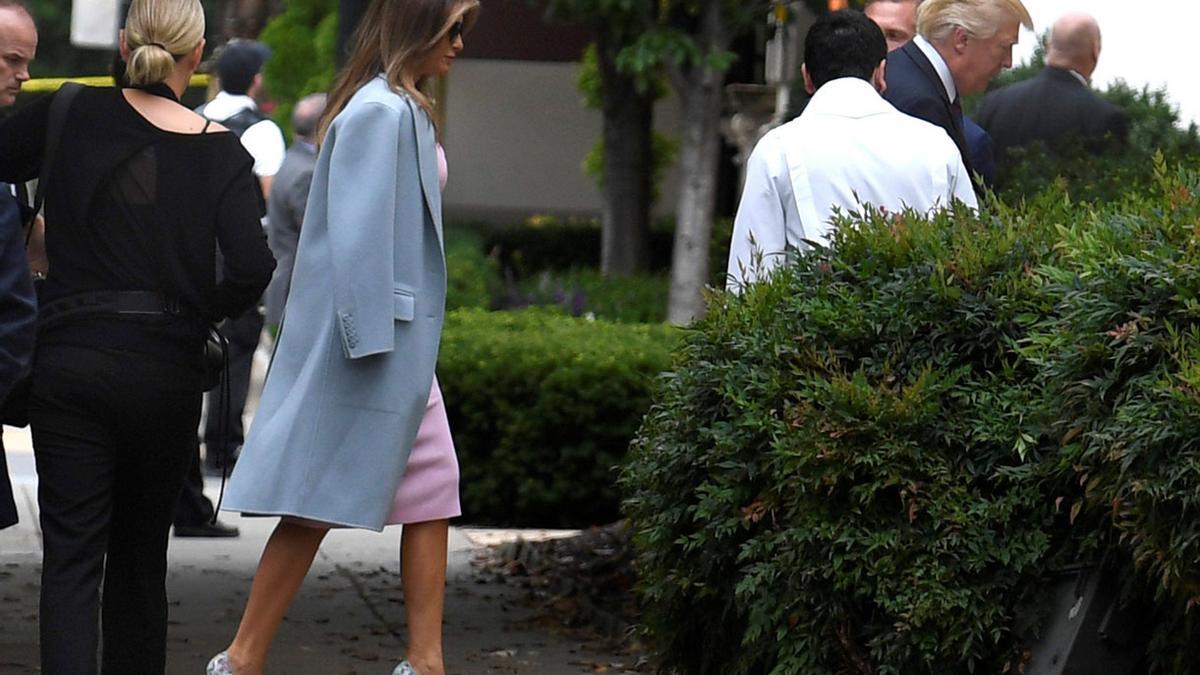 Melania Trump tiene al combinación de colores más dulce del otoño