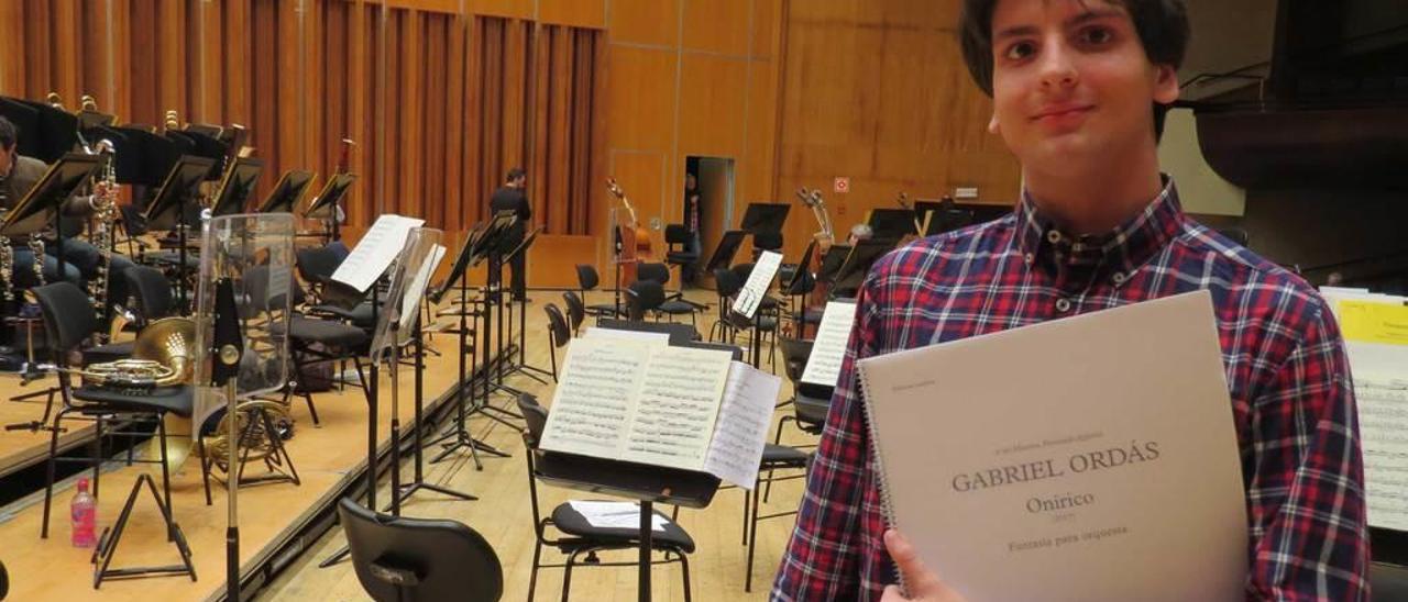 Gabriel Ordás, en el Auditorio Príncipe Felipe, en febrero.