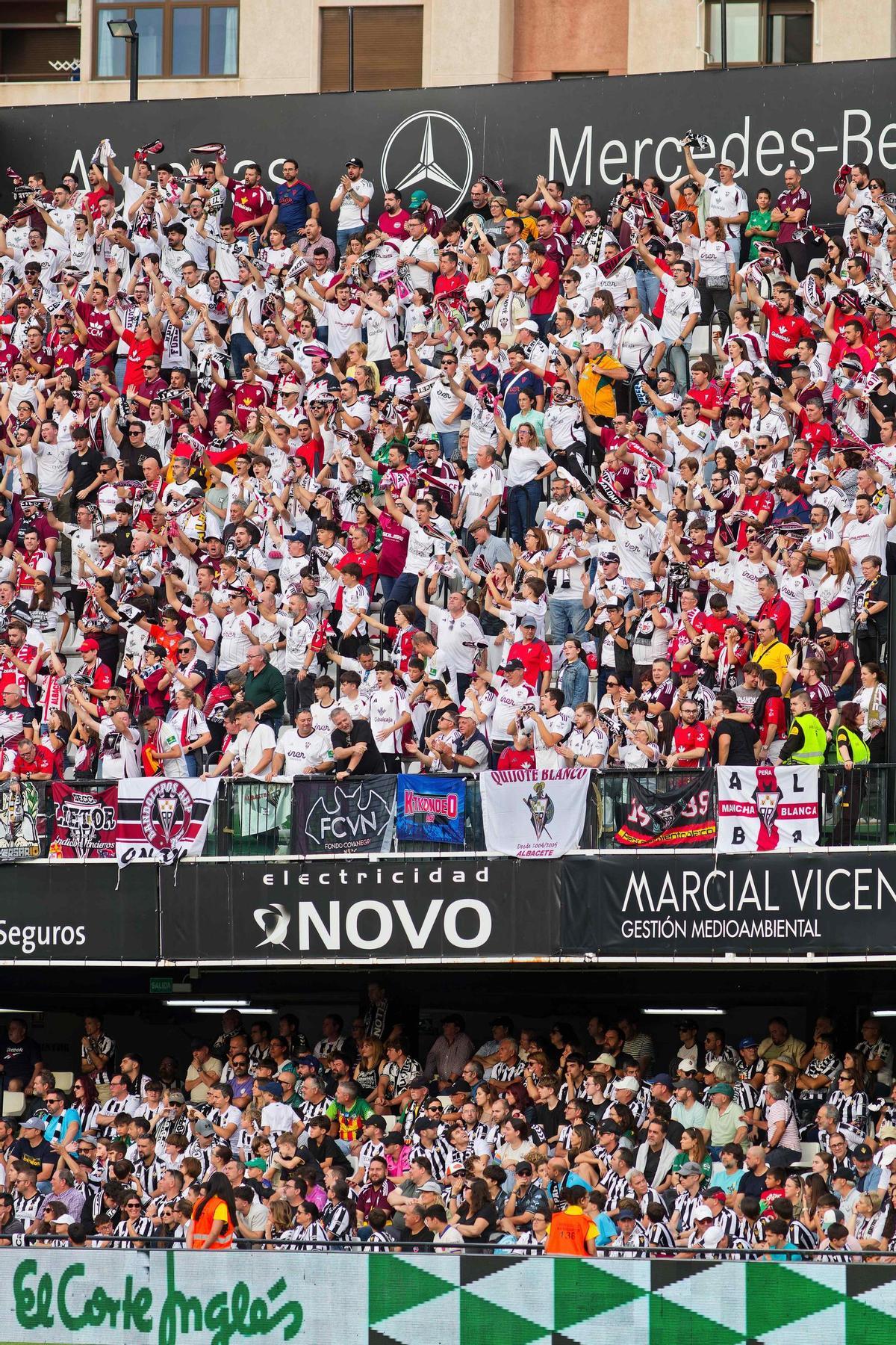 Afición del Albacete, en el partido de la primera vuelta en el SkyFi Castalia.